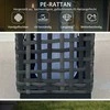 Outsunny Automatinis LED lauko šviestuvas - pilka spalva