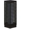 Outsunny Automatinis LED sodo šviestuvas, juodas, 15,5x15,5x46cm
