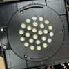 Outsunny Automatinis LED sodo šviestuvas, juodas, 15,5x15,5x46cm