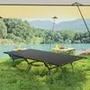 "Outsunny camp bed" sulankstoma kempingo lova su krepšiu 200 x 100 x 36 cm svečių lova iki 120 kg itin plati kempingo lova suaugusiesiems sulankstoma lova patalpoms, lauke, sode, kempinge, keliaujant juoda