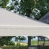 "Outsunny" dangtelis pavėsinei 3x3 m, vandeniui atsparus stabilus žiemos apsauginis dangtelis, pavėsinės stogo dangtelis sodo pavėsinei, pakaitinis stogo apsaugos nuo lietaus tentas sodo palapinei, skaidrus