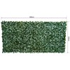 Outsunny Dirbtinė gyvatvorė, Sienų apdaila - Tamsiai žalia 300 x 150 cm