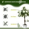 "Outsunny" dirbtiniai rožių augalai dideli 90 cm dirbtiniai augalai, plastikiniai dirbtiniai augalai rožių medis vazone, dirbtinis medis kaip tikras gyvenamajame kambaryje miegamajame biure sode, moderni dekoravimo dovana