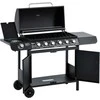 Outsunny Dujinė kepsninė BBQ dujinis grilis su 6 degikliais 1 šoninis degiklis 135 x 50 x 100 cm