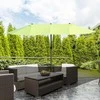 Outsunny Dvigubas sodo skėtis - žalias ovalus 460 x 270 x 240 cm