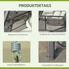 "Outsunny" dvivietės supynės "Hollywood" Jaukios sodo supynės su stogeliu nuo saulės, pagalvėlėmis ir dėže, metalas, poliesteris, smėlio spalvos, 162x118x173cm