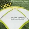 "Outsunny Event Shelter" 3,5 x 3,5 m paviljonas su kablio durimis Vandeniui atsparus žiemą atsparus sodo paviljonas Šalies palapinė Apsauga nuo saulės Stovyklavimas, sodo festivaliai Žalia