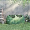 Outsunny plėvelinis šiltnamis su langeliu, PE šiltnamis, pomidorų namelis, daigykla, 120x60x60 cm, žalias
