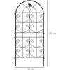 Outsunny metalinė grotelė vijokliniams augalams, 2 vnt. rinkinys, įsmeigiama, nerūdijanti, su paukščių motyvu, 50x120 cm, atrama pomidorams, gėlėms ir kambariniams augalams, juoda