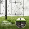 Outsunny grotelės metalinis 2 nerūdijančio plieno kopėtėlių rinkinys 50x150 cm sodo grotelės kambariniams augalams augalų grotelės pomidorams daržovėms gėlėms vijokliniams augalams juodos spalvos