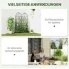 Outsunny grotelės metalinis 2 nerūdijančio plieno kopėtėlių rinkinys 50x150 cm sodo grotelės kambariniams augalams augalų grotelės pomidorams daržovėms gėlėms vijokliniams augalams juodos spalvos