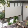 Outsunny Išskleidžiama šoninė markizė, 300 x 140 cm - šviesiai pilka