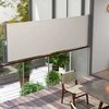 "Outsunny" išskleidžiama šoninė markizė, 300x100 cm sodo markizė, apsauginė apsauga nuo UV spindulių, apsauga nuo vėjo, poliesteris, šviesiai pilka