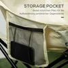 "Outsunny" kempingo kėdė sulankstoma sodo kėdė su šonine kišene, plieninės kojos, sulankstoma kėdė su krepšiu baseinui, paplūdimiui, Oksfordui, balta