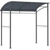 Outsunny kepsninių pavėsinė, stogelis kepsninei, apsauga nuo lietaus, atspari UV spinduliams, neperšlampama, su kabliukais, plieno rėmas, poliesteris, pilka, 215 x 150 x 174/220 cm