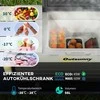 "Outsunny" kompresorinė šaldymo dėžė 56L, šaldymo dėžė automobiliui 12/24V DC ir 240V AC iki -20°C, nešiojama šaldymo dėžė su ECO/MAX režimais, mini šaldytuvas su teleskopiniu stulpu, ratuku, skirtas stovyklavimui, sunkvežimiui, valčiai ir lizdui