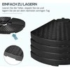 Outsunny Konsolinio skėčio svoris Konsolinio skėčio svoris, atsparus atmosferos poveikiui, 52 kg vandens/68 kg smėlio, HDPE