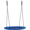 Outsunny gandro lizdo tipo sūpynės, Ø110cm, 150kg, reguliuojamos, mėlynos, 3-12 metų