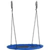 "Outsunny" lizdo sūpynės Ø110cm 150kg reguliuojamos Mėlyna 3-12 metų