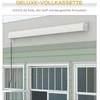 "Outsunny" markizė su atlenkiama rankena, 3 m ilgio, elektrinė markizė su rankine rankena ir nuotolinio valdymo pulteliu, balkono markizė nuo saulės, aliuminis, šviesiai pilka
