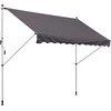 Outsunny Markizė su rankiniu alkūniniu mechanizmu - pilka 300 x 150cm