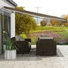Outsunny Markizė su rankiniu alkūniniu mechanizmu 3,5 x 2,5 m Geltona su Pilka