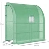 Outsunny Mažas šiltnamis su 2 durimis UV apsauga PE žalias 200 x 100 x 215 cm