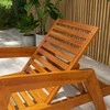 Outsunny Medinis saulės gultas 120 kg, 66 x 190 x 73,5 cm