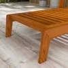 Outsunny Medinis saulės gultas 120 kg, 66 x 190 x 73,5 cm