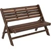 Outsunny Medinis sodo suolas iki 250 kg, - 122 x 63 x 83 cm