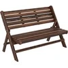 Outsunny Medinis sodo suolas iki 250 kg, - 122 x 63 x 83 cm