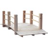Outsunny® sodo tiltelis, medinis tiltelis su turėklais, iki 180 kg, eglės mediena