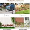Outsunny Metalinė sodo tvorelė, aliuminis žirklinis barjeras, ištraukiamas 52-405cm