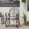 Outsunny Metalinė supamoji kėdė - bronza