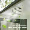 Outsunny Metalinis įrankių namelis 2,81 m² 154x206,5x181 cm, įrankių laikymo patalpa su vienšlaičiu stogu ir pamatu