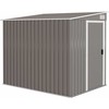 Outsunny Metalinis įrankių namelis 2,81 m² 154x206,5x181 cm, įrankių laikymo patalpa su vienšlaičiu stogu ir pamatu