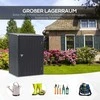 Outsunny Metalinis sodo įrankių namelis 1 x 1 m, 0,92 m² - tamsiai pilkas