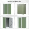 Outsunny Metalinis sodo sandėliukas - Žalias 142 x 84 x 189 cm