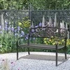Outsunny Metalinis sodo suoliukas iki 250 kg