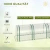 Outsunny plėvelinis šiltnamis, šiltnamis, šiltadaržis su durimis, daigykla, augalų namelis, augalų auginimui, plėvelė, plienas, skaidrus, 295 x 100 x 80 cm