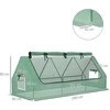 Outsunny Mini šiltnamis su langu, UV spinduliams atsparus rėmas 240 x 90 x 90 cm