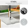 Outsunny Mobilus skėčių stovas 28 kg