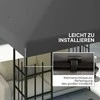 Outsunny "Outsuuny" pakaitinis pavėsinės stogas 3 x 3 m, neperšlampamas pavėsinės stogas, pakaitinė danga sodo pavėsinei, atsarginės dalys iš Oksfordo audinio, 370 g/m², tamsiai pilkos spalvos