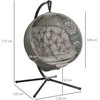 Outsunny Pakabinamas krėslas su sėdynės pagalvėle iki 120 kg