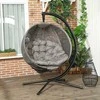 Outsunny Pakabinamas krėslas su sėdynės pagalvėle iki 120 kg