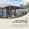 Outsunny Pakaitinis pavėsinės stogas, 3,5 x 2,5 m su drenažo angomis - tamsiai pilka