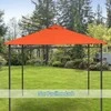 Outsunny Pakaitinis pavėsinės stogas, apsaugantis nuo saulės, pavėsinės danga iš poliesterio, oranžinė, 2,98 x 2,95 m