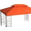 "Outsunny" pakaitinis paviljono stogas metaliniam paviljonui 3x4m - rūdžių raudona
