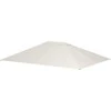 "Outsunny" pakaitinis sodo paviljono stogas 3,97x2,97 m UV apsauga, vandeniui atsparus paviljono stogas, kremas
