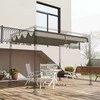 "Outsunny" pakaitinis stogas 2,85 x 2 m pavėsinei, vandeniui atsparus ištraukiamas stogelis su lietaus nutekėjimo angomis, apsauga nuo UV spindulių 30+, žiemai atsparus pavėsis sode, balkone, terasoje, kavinėje